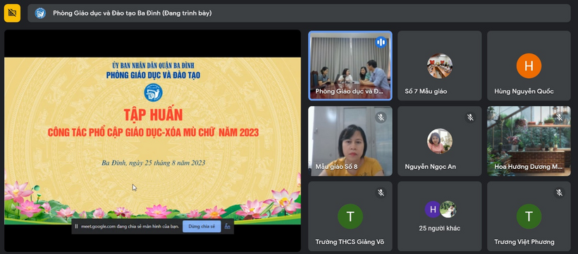 A screenshot of a video call

Description automatically generated