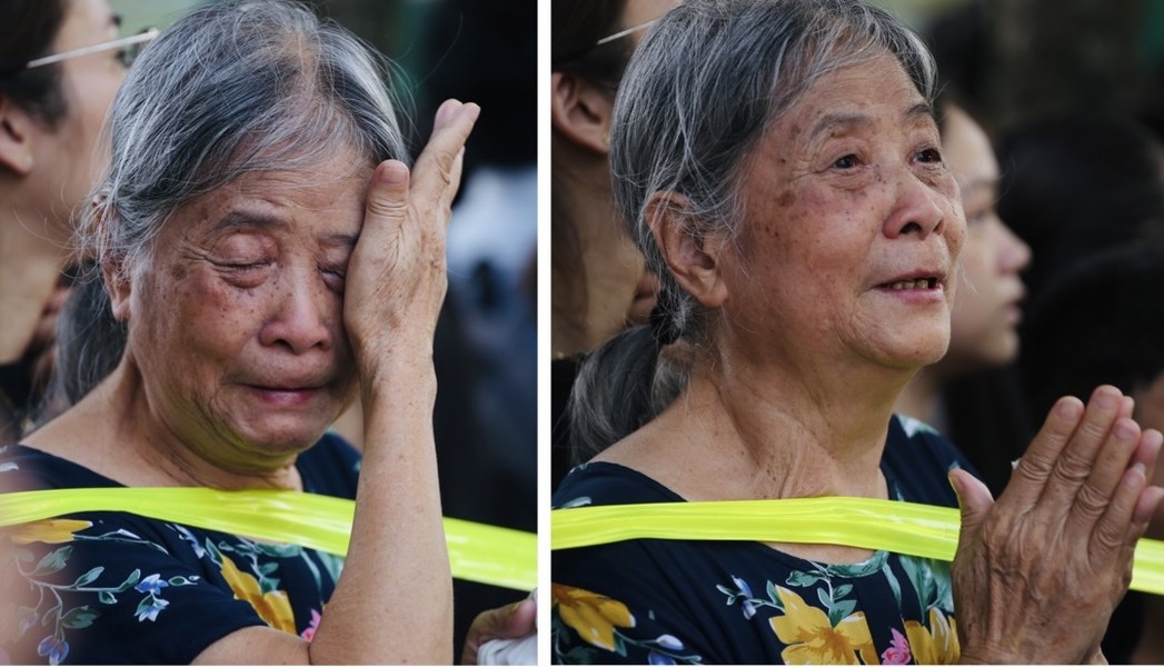 A collage of a person with her hands on her face

Description automatically generated